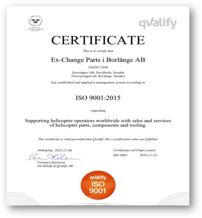 Quality eXChange Parts AB